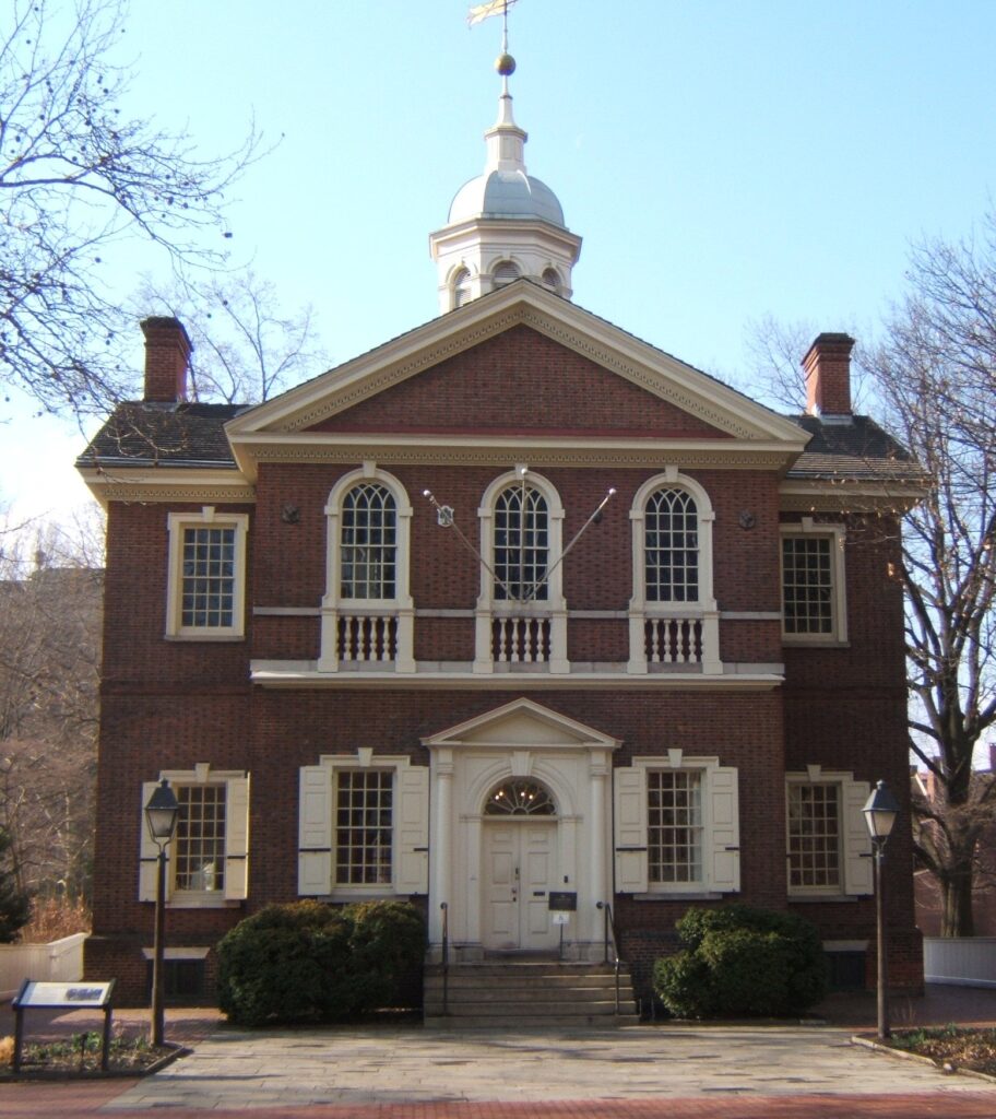 Carpenter's Hall in Philadelphia.
