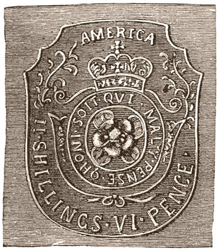 Stamp Act pence stamp